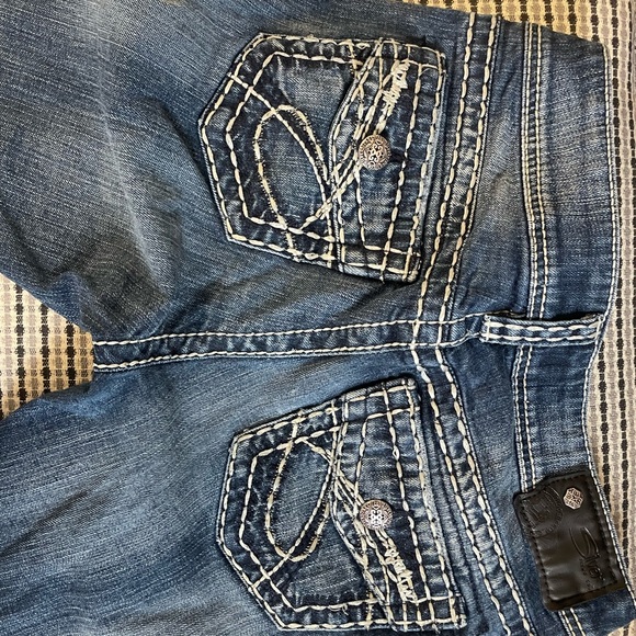 Silver SUKI Jeans W28 L32 - Picture 2 of 4
